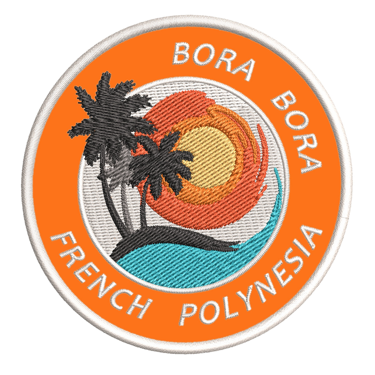Bora Bora French Polynesia 3.5" Embroidered Iron or Sew-on Patch ...