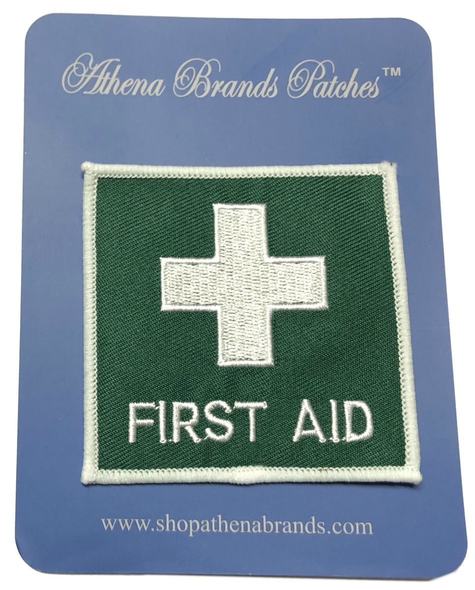 First Aid Iron on Sew On Embroidered Patch – Athena Brands