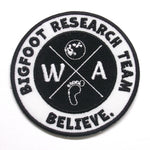 Bigfoot Souvenir Patch | Embroidered Iron-On Sasquatch Badge for Backpacks & Clothes