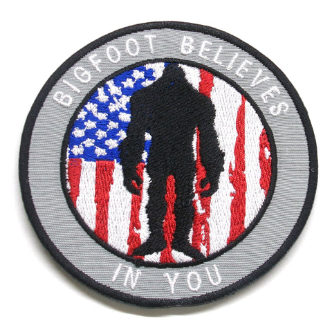 Bigfoot Souvenir Patch | Embroidered Iron-On Sasquatch Badge for Backpacks & Clothes