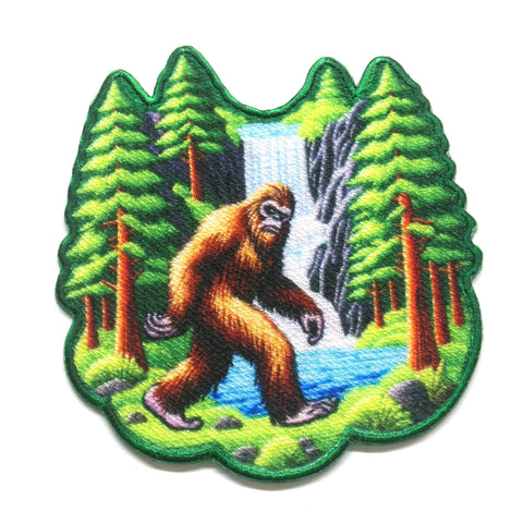 Bigfoot Sasquatch Souvenir Patch – Dye Sublimated Iron-On Applique for Backpacks, Jackets, and Costumes