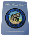 Yellowstone National Park Embroidered Iron-on or Sew-on Patch