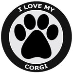 I Love My Corgi - 3.5" Die Cut Auto Window Decal