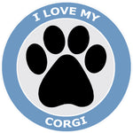 I Love My Corgi - 3.5" Die Cut Auto Window Decal