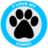 I Love My Corgi - 3.5" Die Cut Auto Window Decal