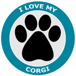 I Love My Corgi - 3.5" Die Cut Auto Window Decal