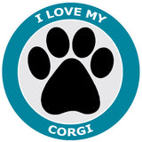 I Love My Corgi - 3.5" Die Cut Auto Window Decal