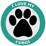 I Love My Corgi - 3.5" Die Cut Auto Window Decal