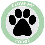 I Love My Corgi - 3.5" Die Cut Auto Window Decal