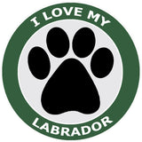 I Love My Labrador - 3.5" Die Cut Auto Window Decal