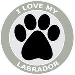 I Love My Labrador - 3.5" Die Cut Auto Window Decal