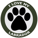 I Love My Labrador - 3.5" Die Cut Auto Window Decal