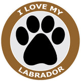 I Love My Labrador - 3.5" Die Cut Auto Window Decal