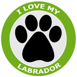 I Love My Labrador - 3.5" Die Cut Auto Window Decal