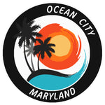 Ocean City Maryland 3.5" Die Cut Auto Window Decal