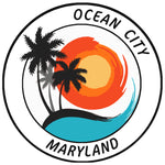 Ocean City Maryland 3.5" Die Cut Auto Window Decal