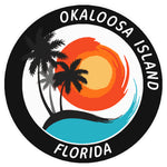 Okaloosa Island Florida 3.5" Die Cut Auto Window Decal