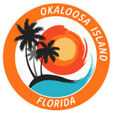 Okaloosa Island Florida 3.5" Die Cut Auto Window Decal