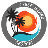 Tybee Island Georgia 3.5" Die Cut Auto Window Decal