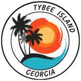 Tybee Island Georgia 3.5" Die Cut Auto Window Decal