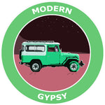 Modern Gypsy Green Land Cruiser Jeep Explore Logo 3.5" Die Cut Auto Window Decal