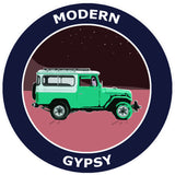 Modern Gypsy Green Land Cruiser Jeep Explore Logo 3.5" Die Cut Auto Window Decal