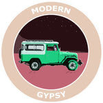 Modern Gypsy Green Land Cruiser Jeep Explore Logo 3.5" Die Cut Auto Window Decal