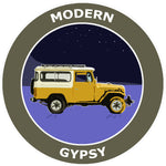 Modern Gypsy Land Cruiser Jeep Explore Logo 3.5" Die Cut Auto Window Decal