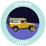 Modern Gypsy Land Cruiser Jeep Explore Logo 3.5" Die Cut Auto Window Decal