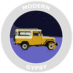 Modern Gypsy Land Cruiser Jeep Explore Logo 3.5" Die Cut Auto Window Decal