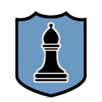 Black Bishop Chess Piece 3.5" Die Cut Auto Window Decal