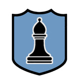 Black Bishop Chess Piece 3.5" Die Cut Auto Window Decal