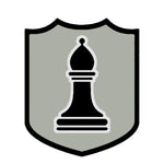 Black Bishop Chess Piece 3.5" Die Cut Auto Window Decal