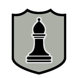 Black Bishop Chess Piece 3.5" Die Cut Auto Window Decal