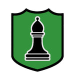 Black Bishop Chess Piece 3.5" Die Cut Auto Window Decal