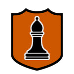 Black Bishop Chess Piece 3.5" Die Cut Auto Window Decal