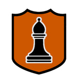 Black Bishop Chess Piece 3.5" Die Cut Auto Window Decal