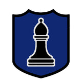 Black Bishop Chess Piece 3.5" Die Cut Auto Window Decal