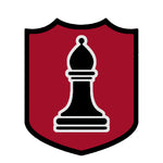 Black Bishop Chess Piece 3.5" Die Cut Auto Window Decal