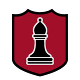 Black Bishop Chess Piece 3.5" Die Cut Auto Window Decal