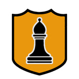 Black Bishop Chess Piece 3.5" Die Cut Auto Window Decal