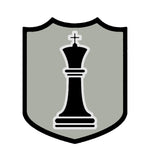 Black King Chess Piece 3.5" Die Cut Auto Window Decal