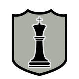 Black King Chess Piece 3.5" Die Cut Auto Window Decal