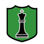 Black King Chess Piece 3.5" Die Cut Auto Window Decal