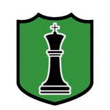 Black King Chess Piece 3.5" Die Cut Auto Window Decal