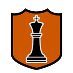 Black King Chess Piece 3.5" Die Cut Auto Window Decal