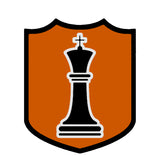 Black King Chess Piece 3.5" Die Cut Auto Window Decal