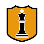 Black King Chess Piece 3.5" Die Cut Auto Window Decal