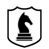 Black Knight Chess Piece 3.5" Die Cut Auto Window Decal