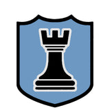 Black Rook Chess Piece 3.5" Die Cut Auto Window Decal